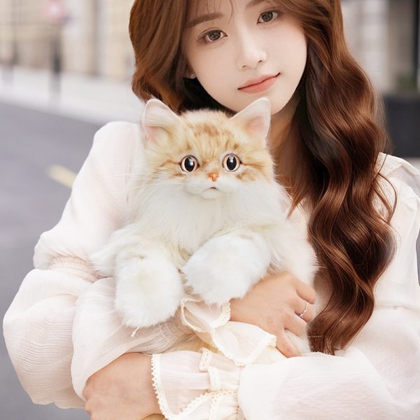002 Realistic Orange Cat Backpack Birthday Gift--C-0005