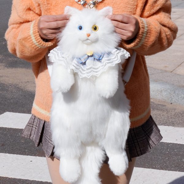 1688_image_share_940a21ae0f193f948da4f69e4e5b1ae1 Albino Cat with Heterochromia Backpack Gift for Girl--C-00012